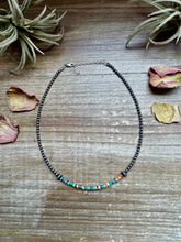 Load image into Gallery viewer, Sterling Silver Pearl Choker with Extra Turquoise & Spiny Oyster