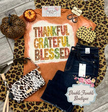 Load image into Gallery viewer, Thankful Grateful Blessed Tshirt