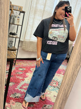 Load image into Gallery viewer, GIRLY GIRL WOMENS BOW TUMMY CONTROL JEANS BY RISEN- DARK WASH