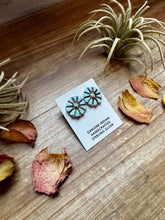 Load image into Gallery viewer, Cluster Earrings – White Opal & Sterling Silver