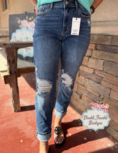 Load image into Gallery viewer, Georgia Judy Blue Boyfriend Denim