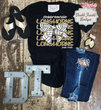 Load image into Gallery viewer, COQUETTE VOLLEYBALL BOW MASCOT SPIRIT TEE