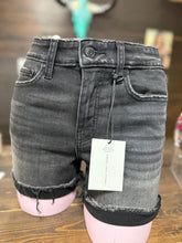 Load image into Gallery viewer, Makayla Black Denim Shorts