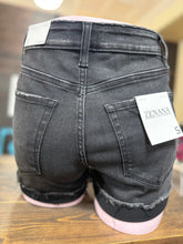 Load image into Gallery viewer, Makayla Black Denim Shorts