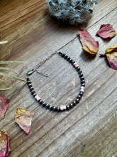 Load image into Gallery viewer, Bracelet - 4 mm sterling silver pearls and pink conch