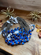 Load image into Gallery viewer, Sterling Silver & Spiny Oyster Choker with Lapis – Summer Necklace