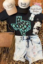 Load image into Gallery viewer, TEXAS IN TURQOISE TEE
