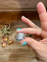 Load image into Gallery viewer, Adjustable Opal Ring – White, Blue & Pink Opal in Sterling Silver