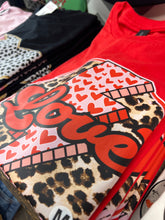 Load image into Gallery viewer, LOVE Graphic Tee- Red