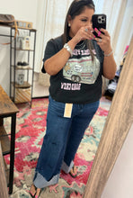 Load image into Gallery viewer, GIRLY GIRL WOMENS BOW TUMMY CONTROL JEANS BY RISEN- DARK WASH