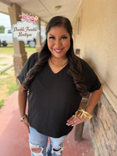 Load image into Gallery viewer, MADELINE TOP -BLACK