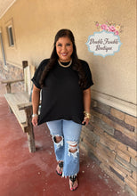 Load image into Gallery viewer, HARPER TOP CREW NECK BASIC -BLACK