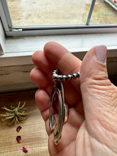 Load image into Gallery viewer, Naja Pendant - sterling silver with kingman turquoise