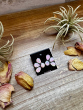 Load image into Gallery viewer, Pink Opal Half-Cluster Stud Earrings – Sterling Silver, Limited Pairs
