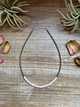 Load image into Gallery viewer, 15-Inch Pink Conch Heishi Necklace β Sterling Silver Pearls, Handmade