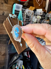 Load image into Gallery viewer, Golden Hills Turquoise Ring – Navajo Handmade by Virgil Chee, Size 9