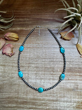 Load image into Gallery viewer, 15-Inch Turquoise Necklace with 4mm & 5mm Beads