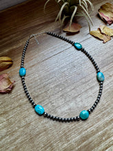 Load image into Gallery viewer, 15-Inch Turquoise Necklace with 4mm & 5mm Beads