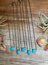 Load image into Gallery viewer, 18 inch Sterling Silver Chain with Turquoise