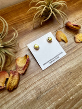 Load image into Gallery viewer, Palomino Turquoise Stud Earrings by Navajo Artist Theresa Smith – Sterling Silver, One of a Kind