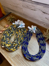 Load image into Gallery viewer, 18-Inch Lapis & Sterling Silver Pearl Necklace