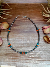 Load image into Gallery viewer, All Around - 4 mm Sterling silver pearls choker