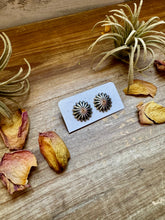 Load image into Gallery viewer, Medium Sterling Silver Concho Earrings – Polished Finish, Made in the USA