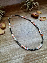 Load image into Gallery viewer, 17-Inch Sterling Silver Pearl & Spiny Oyster Necklace