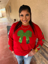 Load image into Gallery viewer, THE SEQUIN BOW L/S TOP
