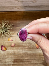 Load image into Gallery viewer, Ring - Size 6 -Purple Spiny &amp; Sterling Silver
