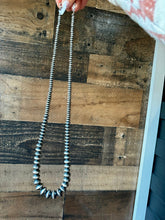 Load image into Gallery viewer, Sterling silver pearls - 28 inch
