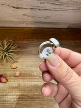 Load image into Gallery viewer, Heart Ring - Size 6 -Dahlia ring and sterling silver II
