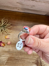 Load image into Gallery viewer, Heart Ring - Size 6 1/2 -Dahlia ring and sterling silver
