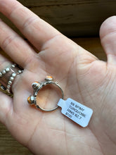 Load image into Gallery viewer, Band Ring - Size 7- spiny, Turquoise &amp; sterling silver
