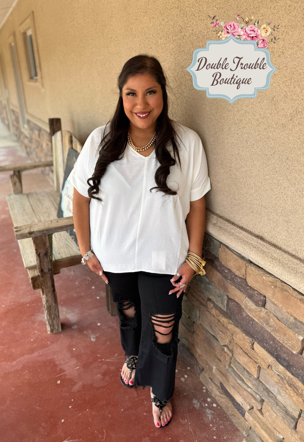 MADELINE TOP -WHITE
