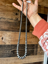 Load image into Gallery viewer, Sterling silver pearls - 26 inch
