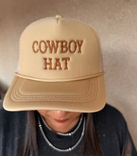 Load image into Gallery viewer, COWBOY HAT- TAN CAP

