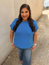 Load image into Gallery viewer, LIBERTY LANE TOP -BLUE
