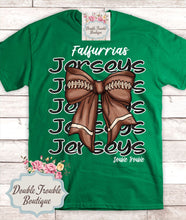 Load image into Gallery viewer, COQUETTE FOOTBALL BOW MASCOT SPIRIT TEE
