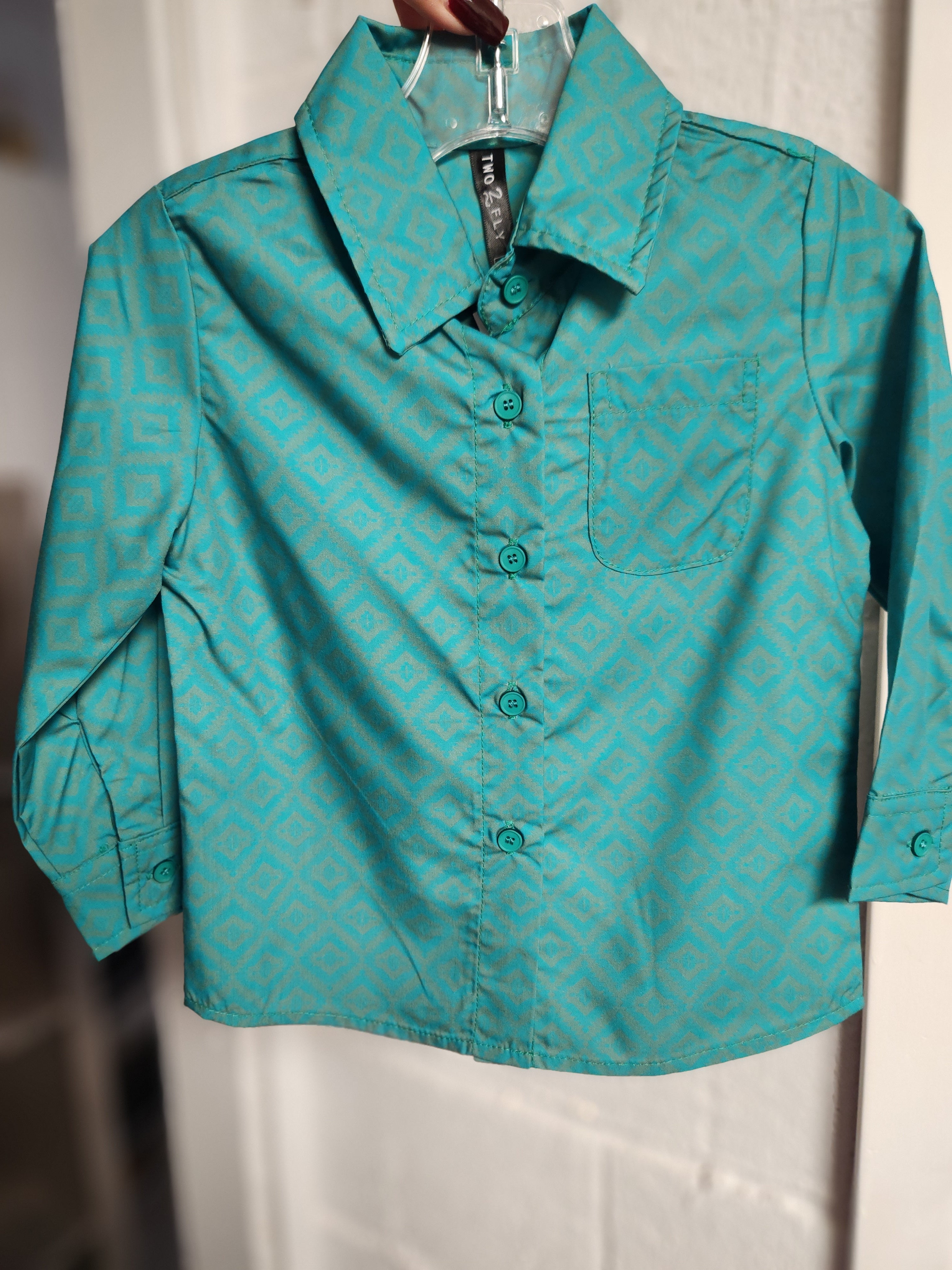 KINGSMAN KID'S L/S TURQ – Double Trouble Boutique