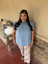 Load image into Gallery viewer, BABYDOLL DENIM TOP
