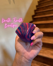 Load image into Gallery viewer, BLUE SWIRL SQUISHY CUBE
