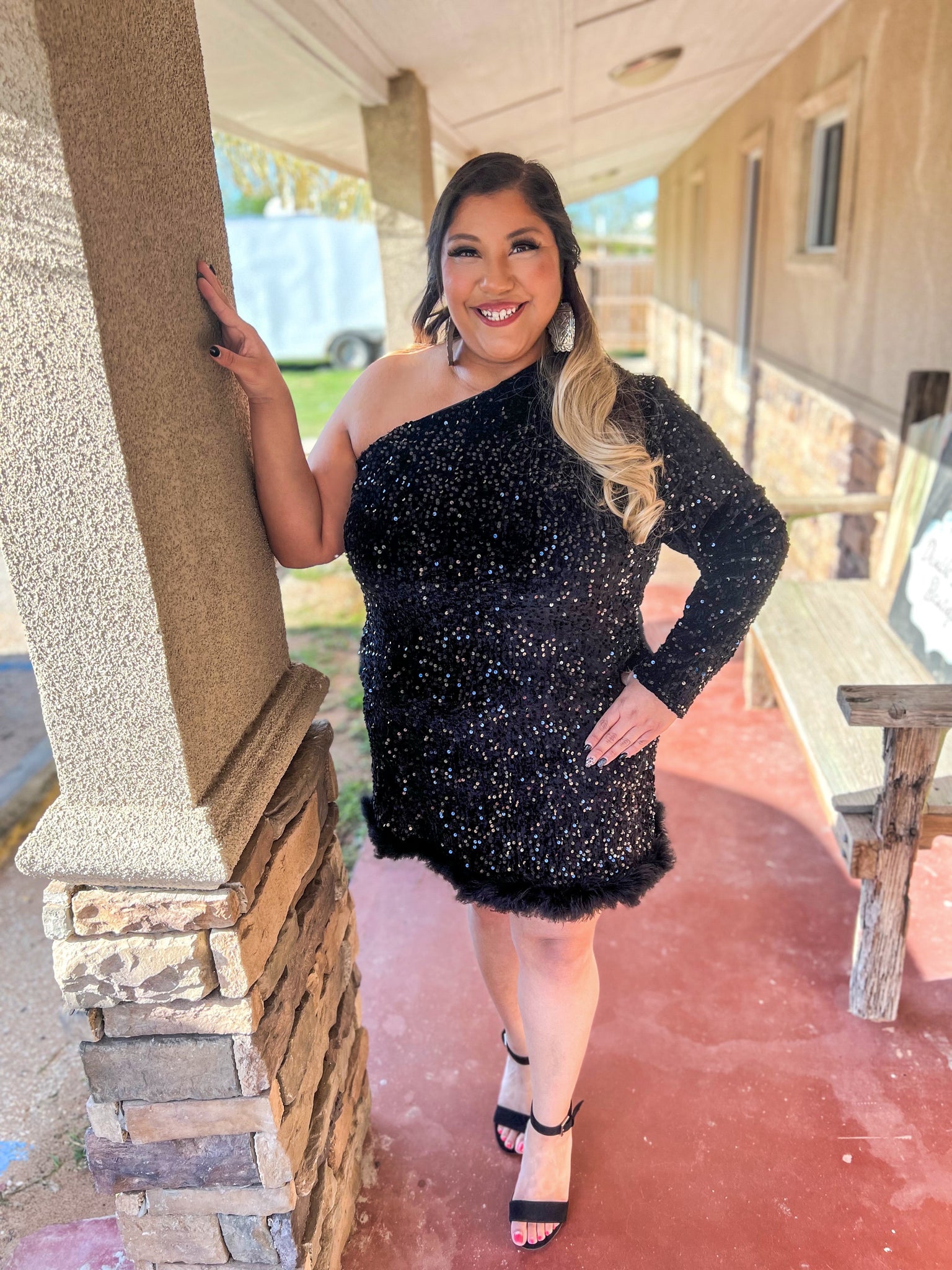 CASINO NIGHT FEATHERED SEQUIN DRESS Double Trouble Boutique CASINO NIGHT FEATHERED SEQUIN DRESS Double Trouble Boutique