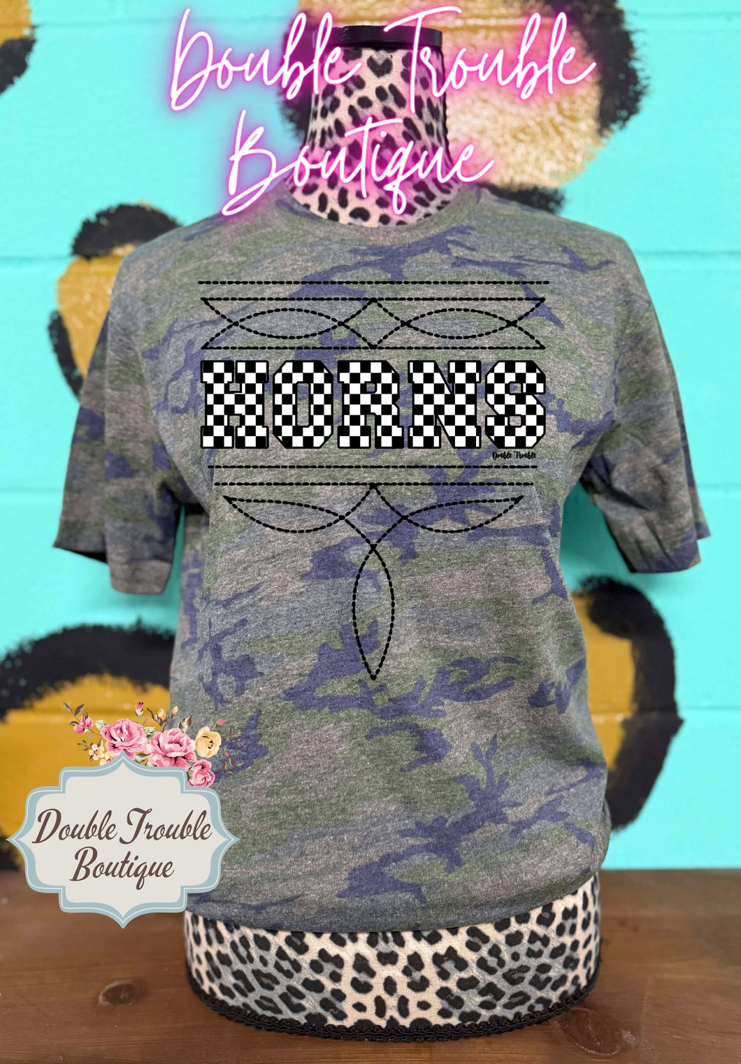 BOOTSTICH MASCOT CHECKER - SPIRIT TEE