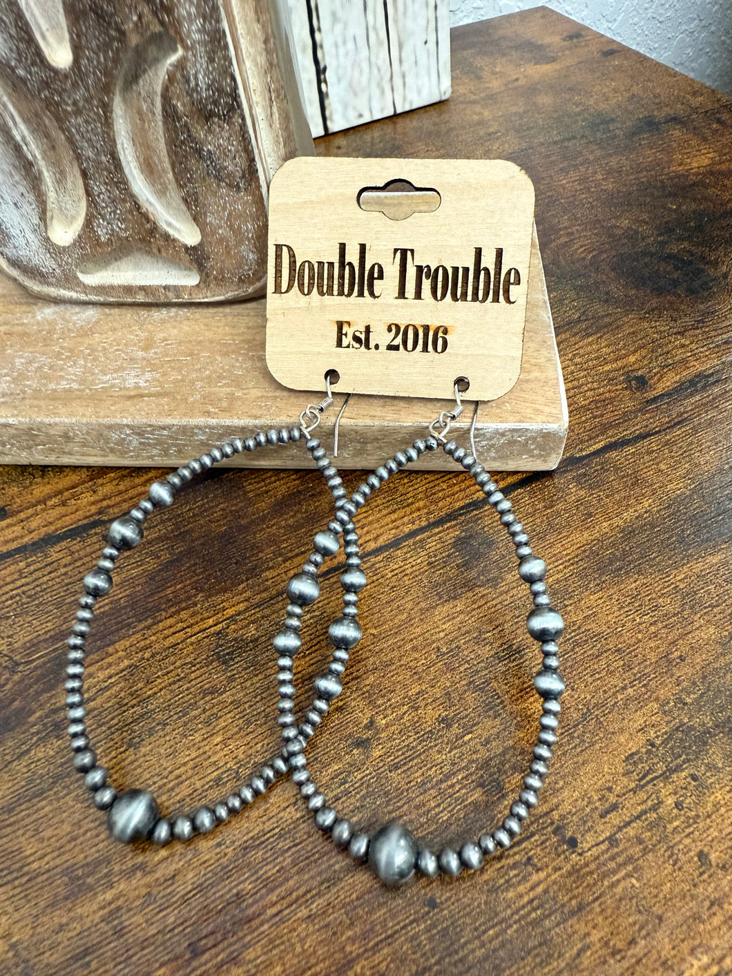 The Rio Pearl Earrings -Silver