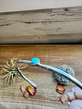 Load image into Gallery viewer, Small Cuff Bracelet - Kingman Turquoise &amp; Sterling Silver
