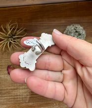 Load image into Gallery viewer, Long Ring- Size 4 1/2 - mix stone turquoise, spiny and sterling silver
