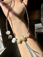 Load image into Gallery viewer, Peruvian Opal choker and Sterling Silver Pearls
