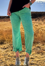 Load image into Gallery viewer, OUTLAW CROP DENIM- TURQUOISE
