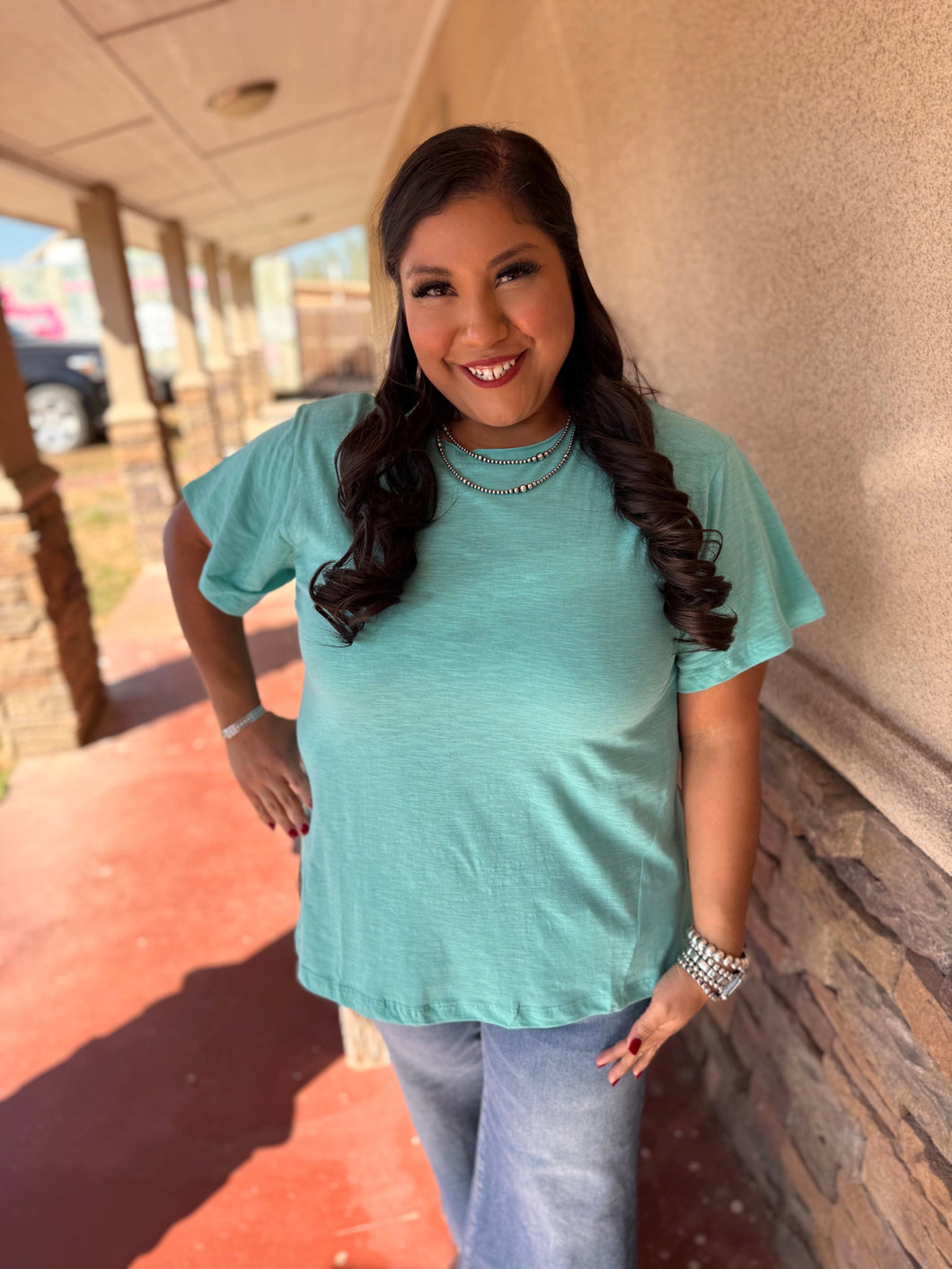 TOTALLY BASIC TEE -BLUE